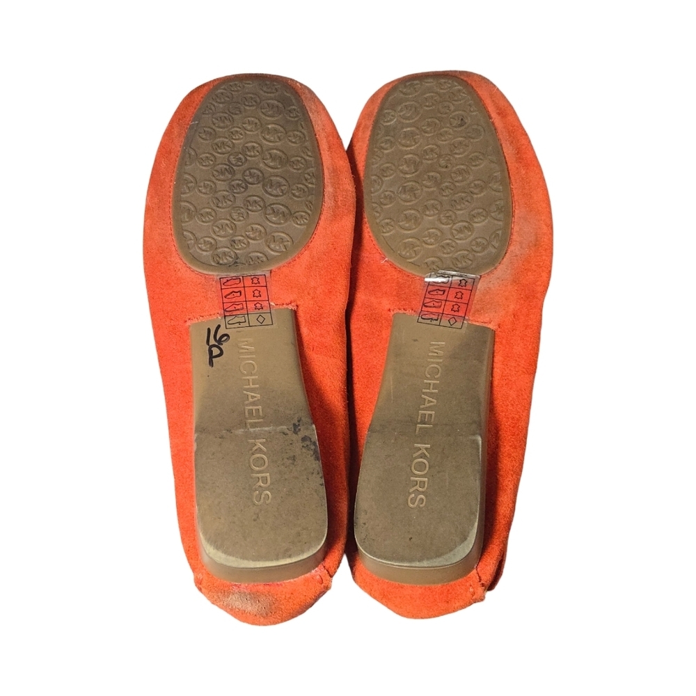 Michael Kors Vibrant Orange Moccasins Size 7 - Picture 4 of 6